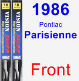 Front Wiper Blade Pack for 1986 Pontiac Parisienne - Vision Saver