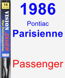 Passenger Wiper Blade for 1986 Pontiac Parisienne - Vision Saver