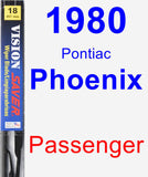 Passenger Wiper Blade for 1980 Pontiac Phoenix - Vision Saver