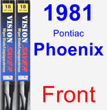 Front Wiper Blade Pack for 1981 Pontiac Phoenix - Vision Saver