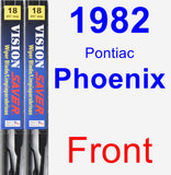 Front Wiper Blade Pack for 1982 Pontiac Phoenix - Vision Saver