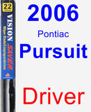 Driver Wiper Blade for 2006 Pontiac Pursuit - Vision Saver