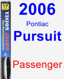 Passenger Wiper Blade for 2006 Pontiac Pursuit - Vision Saver