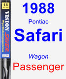 Passenger Wiper Blade for 1988 Pontiac Safari - Vision Saver