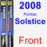 Front Wiper Blade Pack for 2008 Pontiac Solstice - Vision Saver