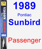 Passenger Wiper Blade for 1989 Pontiac Sunbird - Vision Saver