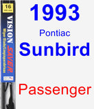 Passenger Wiper Blade for 1993 Pontiac Sunbird - Vision Saver