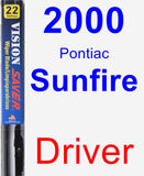 Driver Wiper Blade for 2000 Pontiac Sunfire - Vision Saver