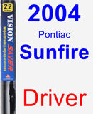 Driver Wiper Blade for 2004 Pontiac Sunfire - Vision Saver