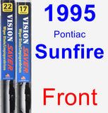 Front Wiper Blade Pack for 1995 Pontiac Sunfire - Vision Saver