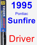 Driver Wiper Blade for 1995 Pontiac Sunfire - Vision Saver