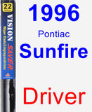 Driver Wiper Blade for 1996 Pontiac Sunfire - Vision Saver