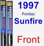 Front Wiper Blade Pack for 1997 Pontiac Sunfire - Vision Saver