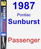 Passenger Wiper Blade for 1987 Pontiac Sunburst - Vision Saver