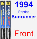 Front Wiper Blade Pack for 1994 Pontiac Sunrunner - Vision Saver