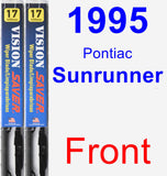 Front Wiper Blade Pack for 1995 Pontiac Sunrunner - Vision Saver