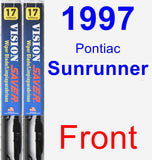 Front Wiper Blade Pack for 1997 Pontiac Sunrunner - Vision Saver