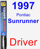 Driver Wiper Blade for 1997 Pontiac Sunrunner - Vision Saver