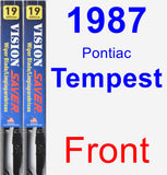 Front Wiper Blade Pack for 1987 Pontiac Tempest - Vision Saver