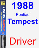 Driver Wiper Blade for 1988 Pontiac Tempest - Vision Saver