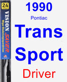 Driver Wiper Blade for 1990 Pontiac Trans Sport - Vision Saver