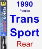 Rear Wiper Blade for 1990 Pontiac Trans Sport - Vision Saver