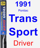 Driver Wiper Blade for 1991 Pontiac Trans Sport - Vision Saver