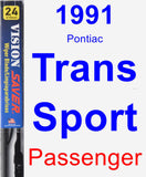 Passenger Wiper Blade for 1991 Pontiac Trans Sport - Vision Saver