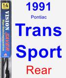 Rear Wiper Blade for 1991 Pontiac Trans Sport - Vision Saver