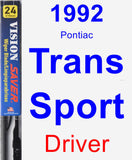 Driver Wiper Blade for 1992 Pontiac Trans Sport - Vision Saver