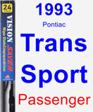 Passenger Wiper Blade for 1993 Pontiac Trans Sport - Vision Saver