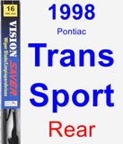 Rear Wiper Blade for 1998 Pontiac Trans Sport - Vision Saver