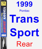 Rear Wiper Blade for 1999 Pontiac Trans Sport - Vision Saver