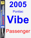 Passenger Wiper Blade for 2005 Pontiac Vibe - Vision Saver