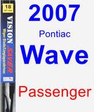 Passenger Wiper Blade for 2007 Pontiac Wave - Vision Saver