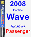 Passenger Wiper Blade for 2008 Pontiac Wave - Vision Saver