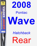 Rear Wiper Blade for 2008 Pontiac Wave - Vision Saver