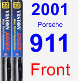 Front Wiper Blade Pack for 2001 Porsche 911 - Vision Saver