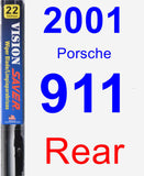 Rear Wiper Blade for 2001 Porsche 911 - Vision Saver