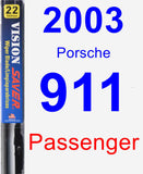 Passenger Wiper Blade for 2003 Porsche 911 - Vision Saver