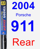 Rear Wiper Blade for 2004 Porsche 911 - Vision Saver