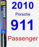 Passenger Wiper Blade for 2010 Porsche 911 - Vision Saver