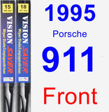 Front Wiper Blade Pack for 1995 Porsche 911 - Vision Saver