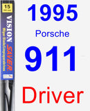 Driver Wiper Blade for 1995 Porsche 911 - Vision Saver