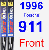 Front Wiper Blade Pack for 1996 Porsche 911 - Vision Saver
