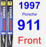 Front Wiper Blade Pack for 1997 Porsche 911 - Vision Saver