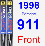 Front Wiper Blade Pack for 1998 Porsche 911 - Vision Saver