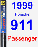 Passenger Wiper Blade for 1999 Porsche 911 - Vision Saver