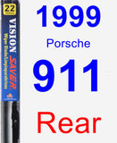 Rear Wiper Blade for 1999 Porsche 911 - Vision Saver