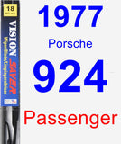 Passenger Wiper Blade for 1977 Porsche 924 - Vision Saver